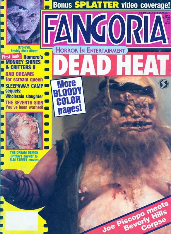FANGORIA magazine side cover Issue 73 May 1988