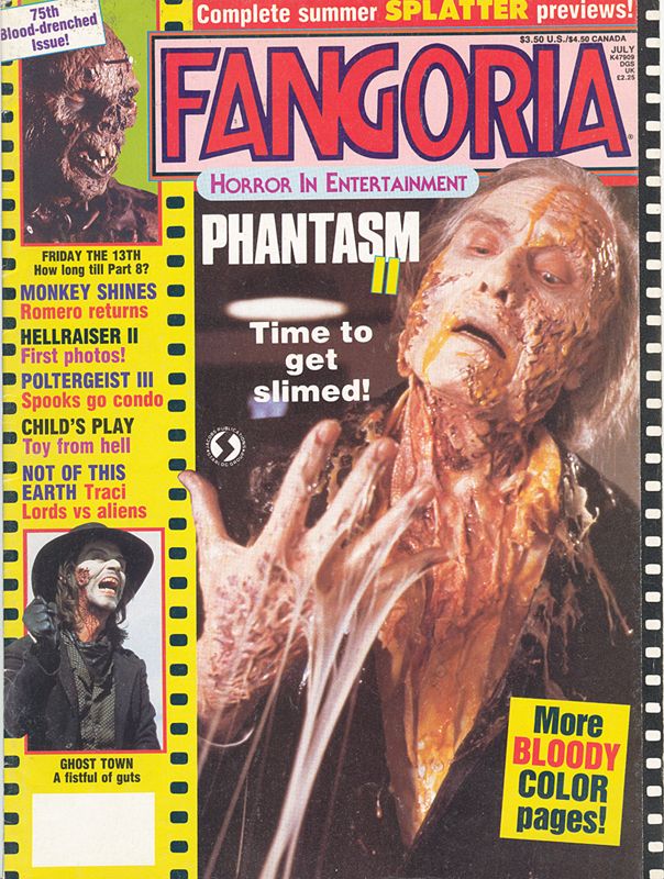 FANGORIA magazine side cover Issue 75 July 1988