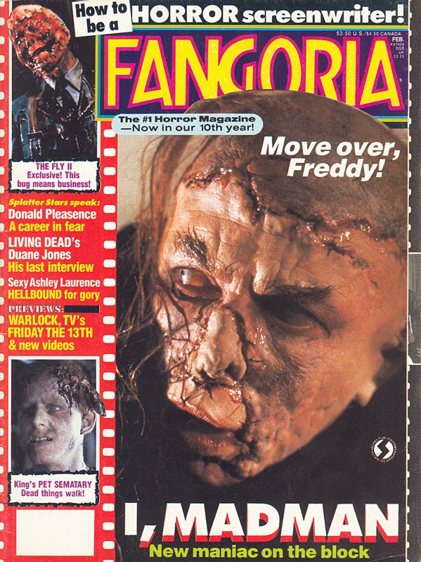 FANGORIA magazine side cover Issue 80 February 1989