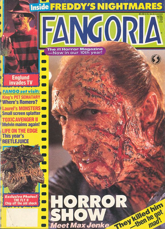 FANGORIA magazine side cover Issue 81 April 1989