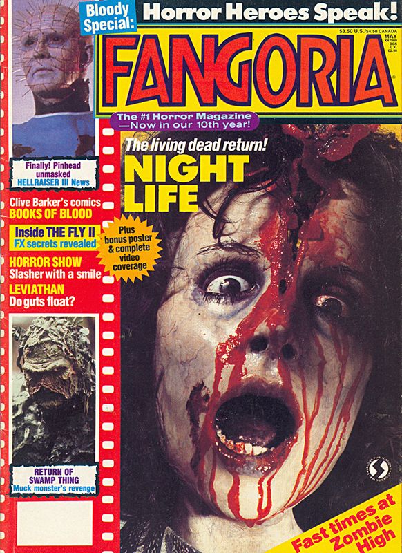 FANGORIA magazine side cover Issue 82 May 1989
