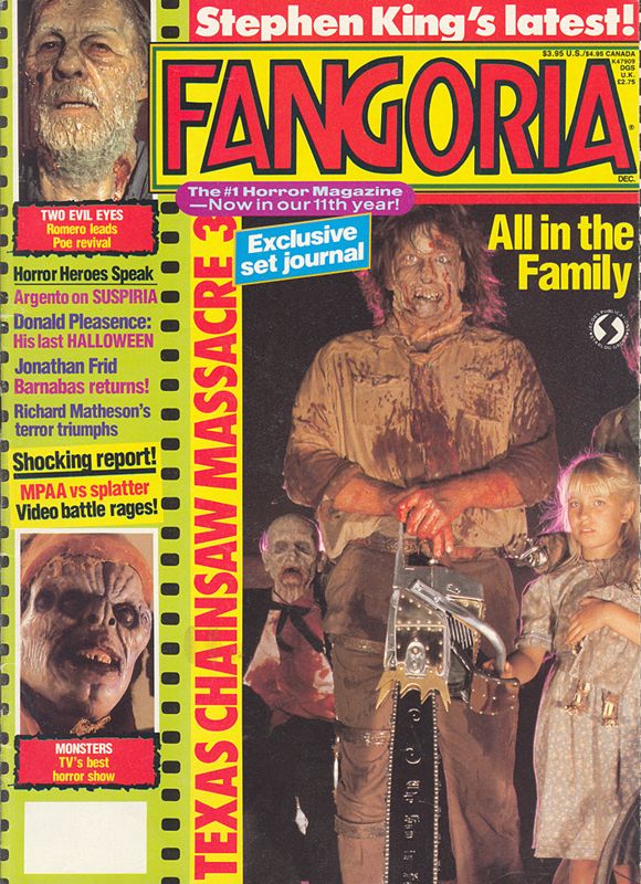 FANGORIA magazine side cover Issue 89 December 1989