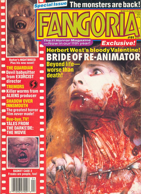 FANGORIA magazine side cover Issue 91 April 1990