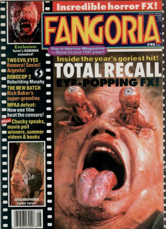 FANGORIA magazine side cover Issue 95 August 1990