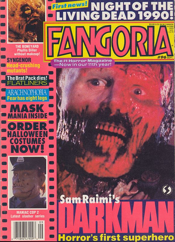 FANGORIA magazine side cover Issue 96 September 1990