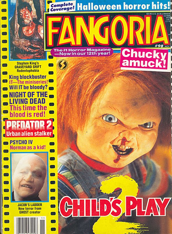 FANGORIA magazine side cover Issue 98 November 1990