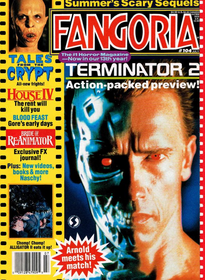 FANGORIA magazine side cover Issue 104 July 1991