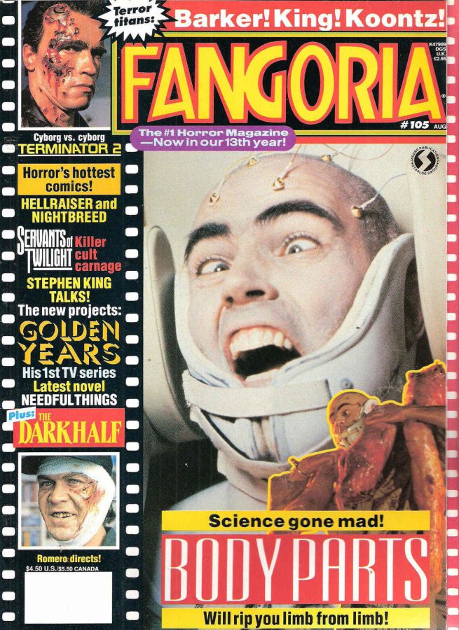 FANGORIA magazine side cover Issue 105 August 1991