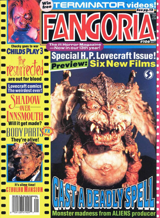 FANGORIA magazine side cover Issue 106 September 1991