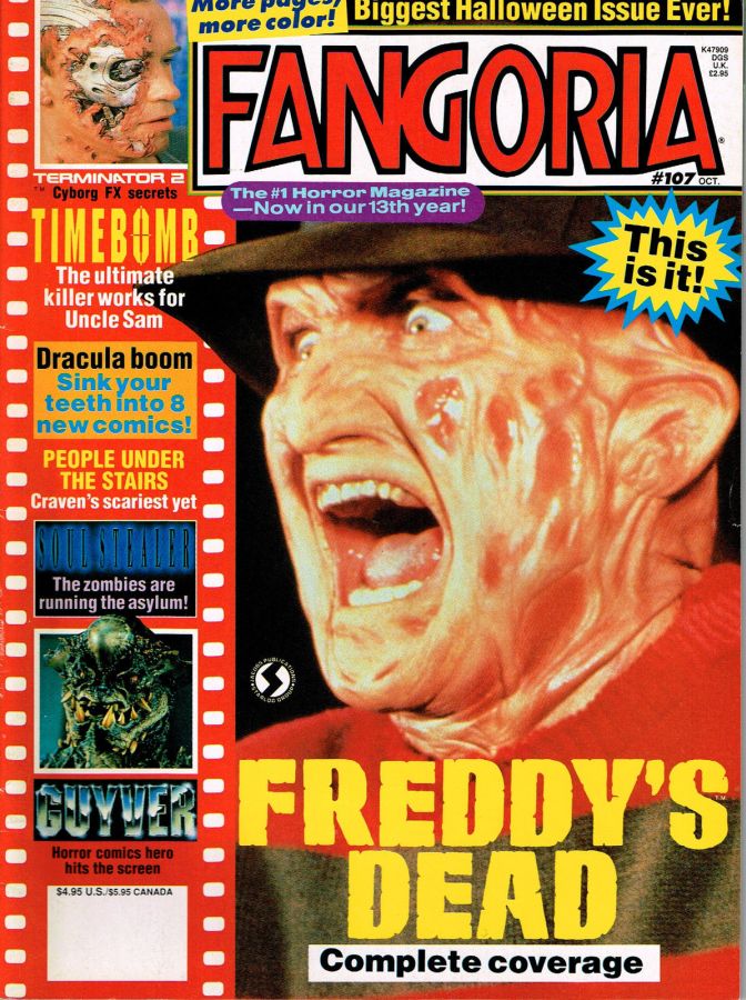 FANGORIA magazine side cover Issue 107 October 1991