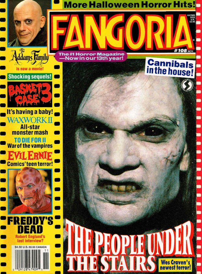 FANGORIA magazine side cover Issue 108 November 1991