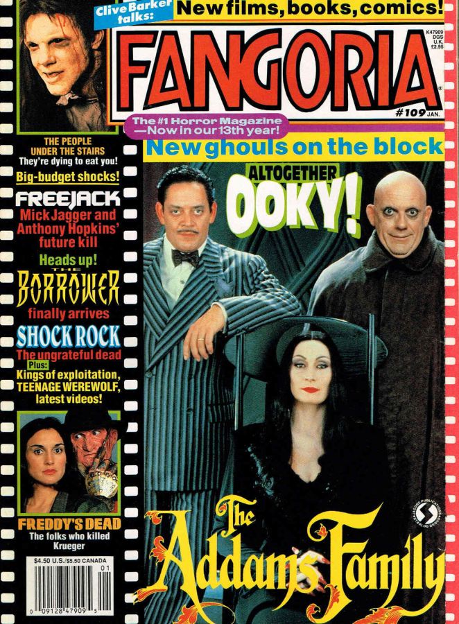 FANGORIA magazine side cover Issue 109 January 1992