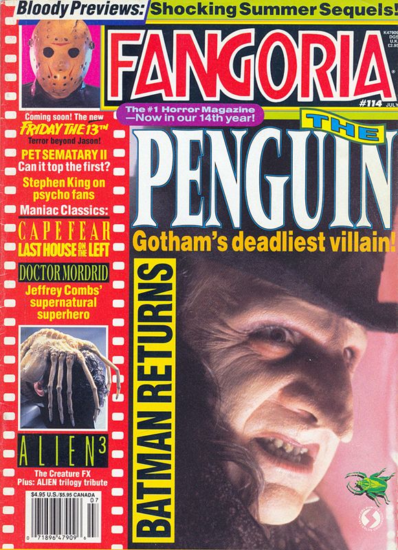 FANGORIA magazine side cover Issue 114 July 1992