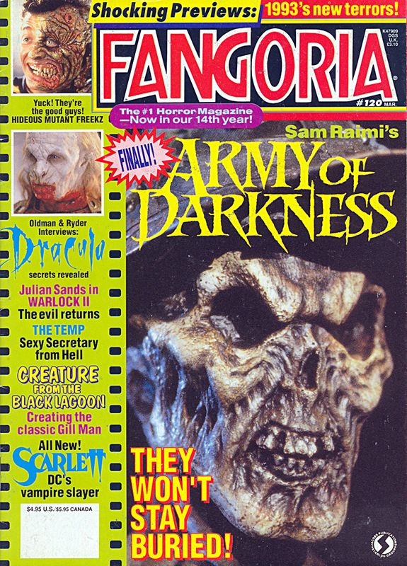 FANGORIA magazine side cover Issue 120 March 1993