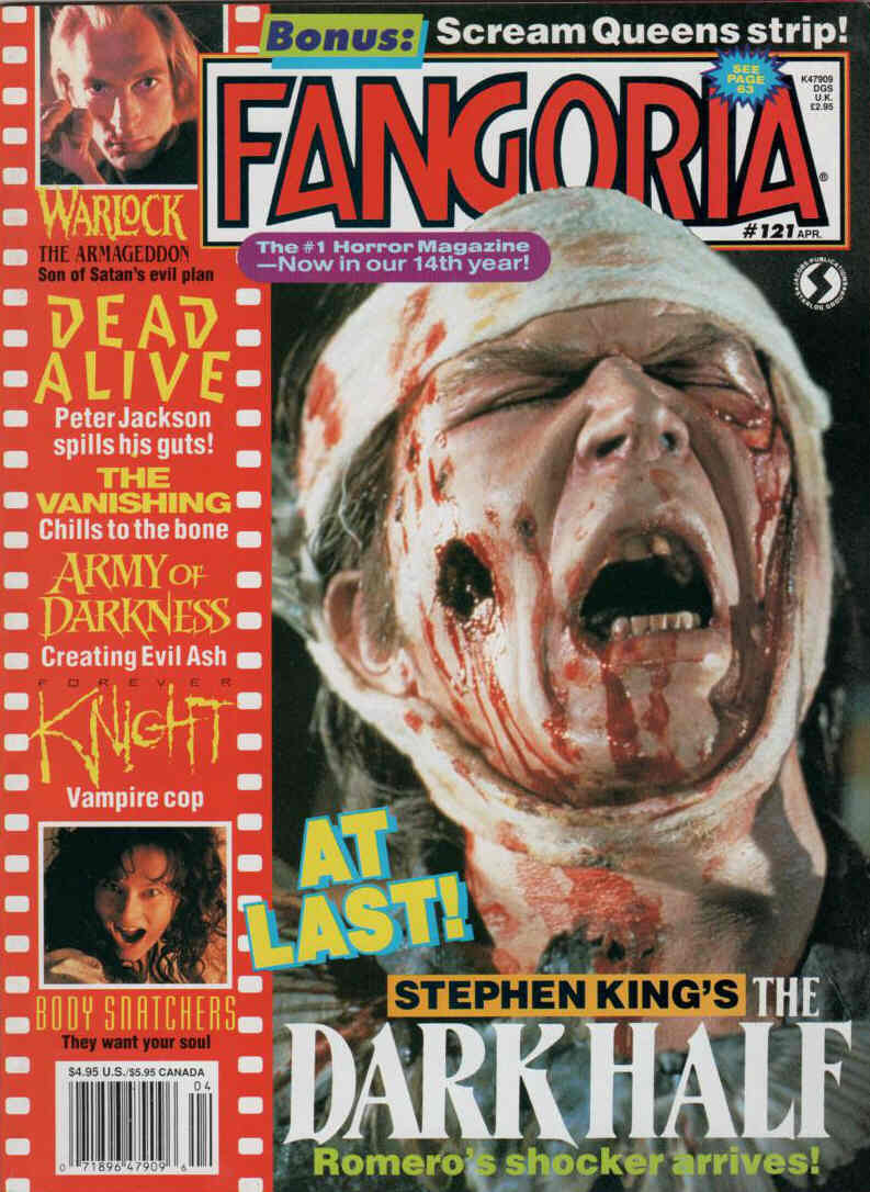 FANGORIA magazine side cover Issue 121 April 1993