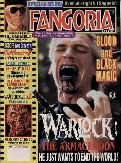 FANGORIA magazine side cover Issue 122 May 1993