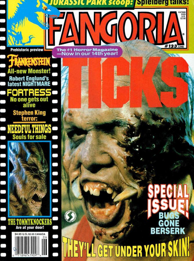 FANGORIA magazine side cover Issue 123 June 1993