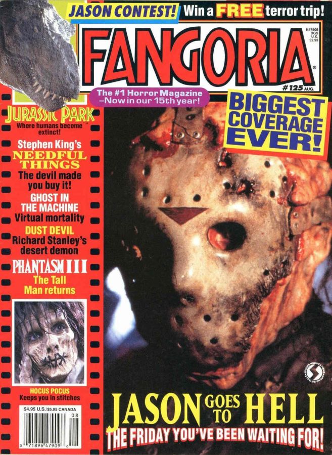 FANGORIA magazine side cover Issue 125 August 1993