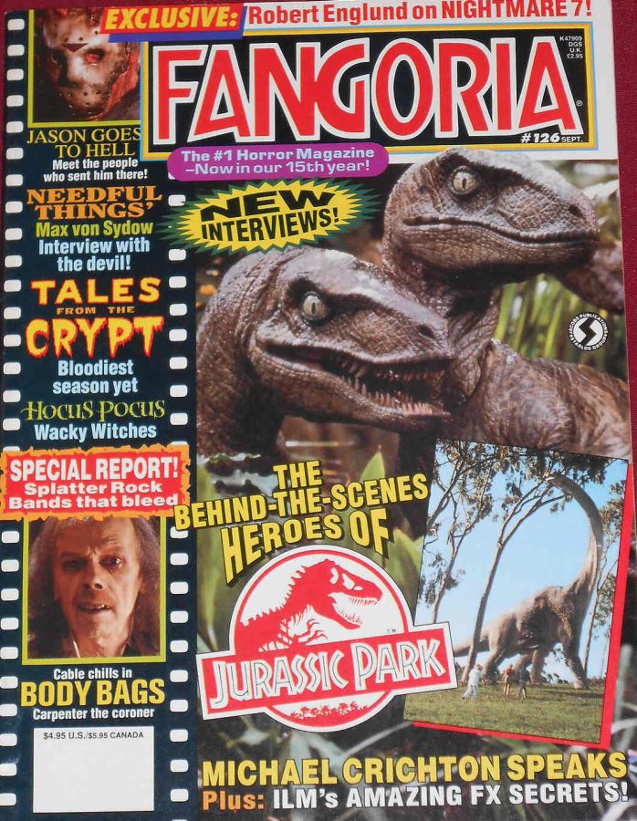 FANGORIA magazine side cover Issue 126 September 1993