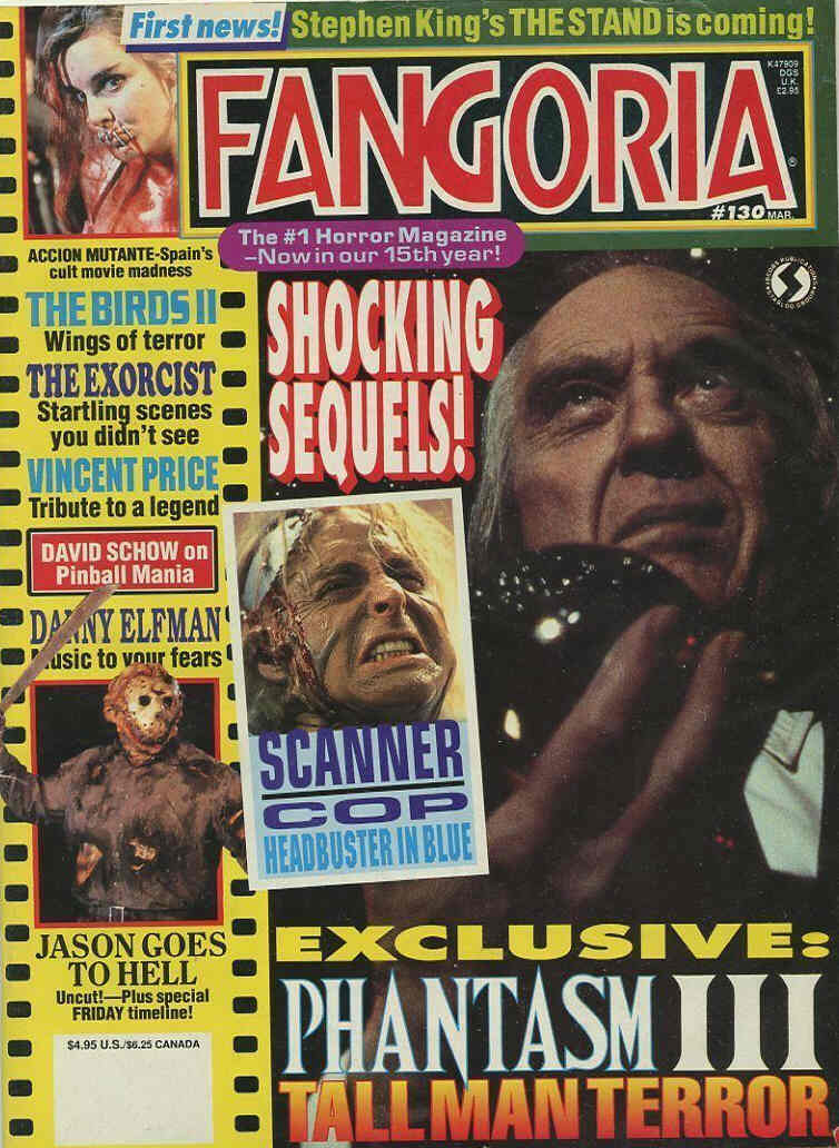 FANGORIA magazine side cover Issue 130 March 1994