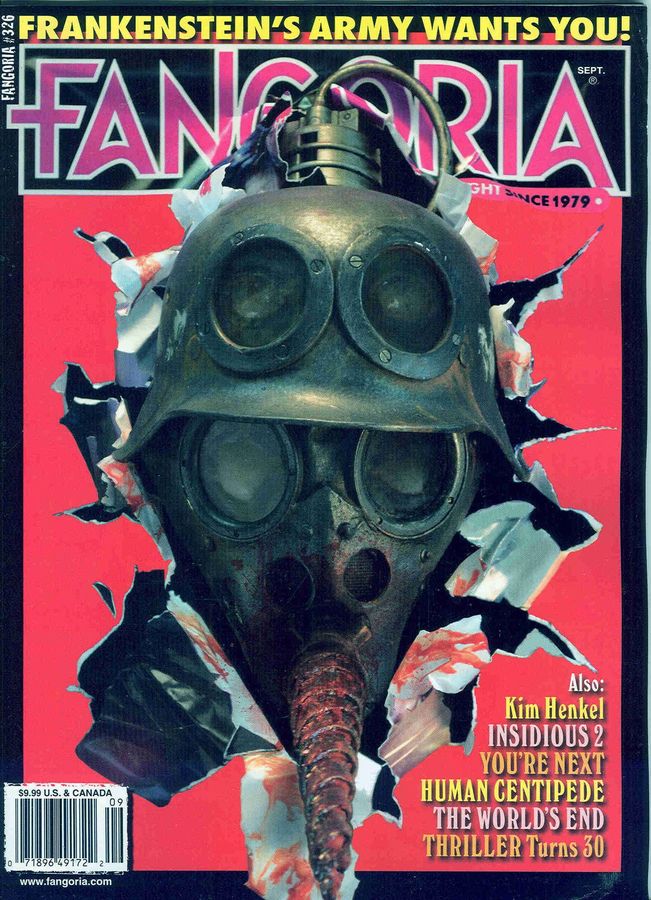 FANGORIA magazine side cover Issue 326 September 2013