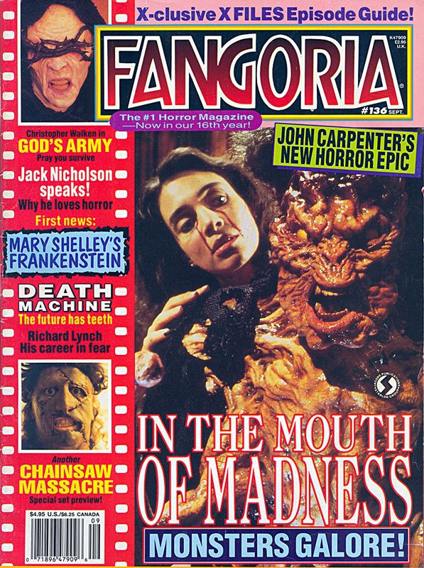 FANGORIA magazine side cover Issue 136 September 1994