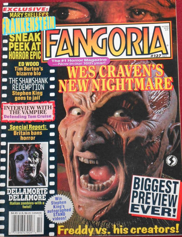 FANGORIA magazine side cover Issue 137 October 1994