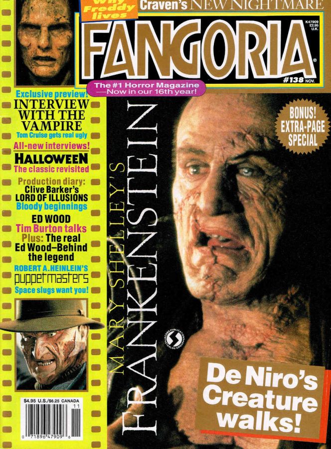 FANGORIA magazine side cover Issue 138 November 1994
