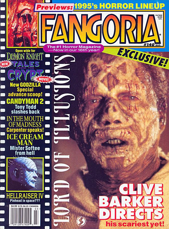 FANGORIA magazine side cover Issue 140 March 1995