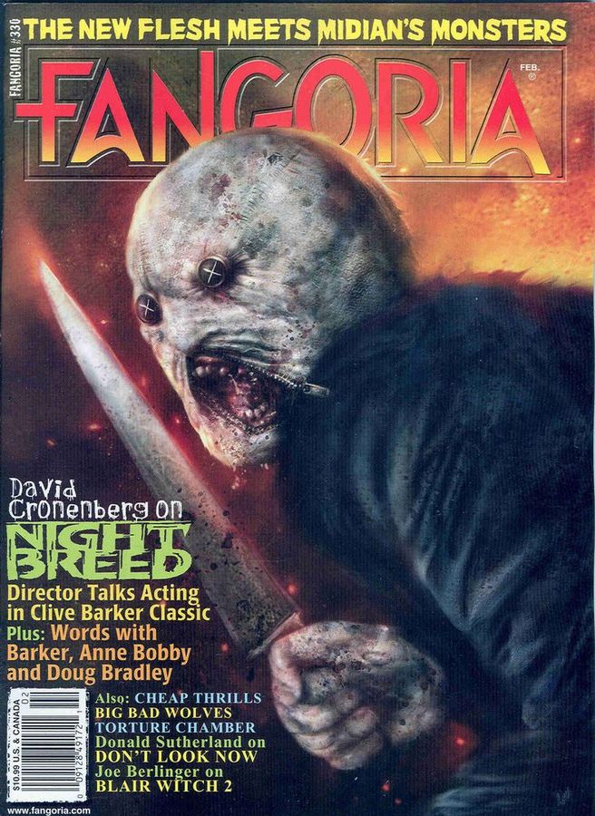 FANGORIA magazine side cover Issue 330 February 2014