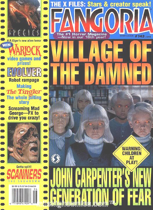FANGORIA magazine side cover Issue 143 June 1995
