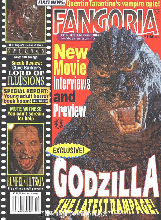 FANGORIA magazine side cover Issue 145 August 1995