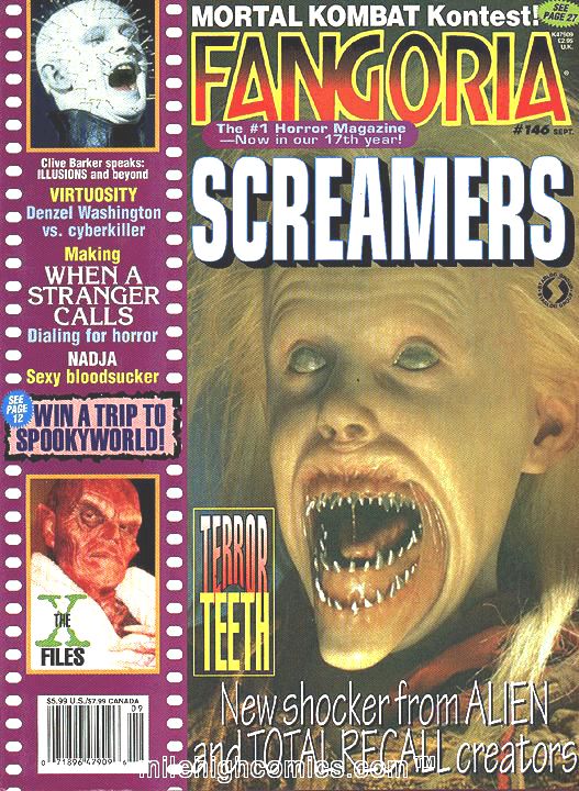 FANGORIA magazine side cover Issue 146 September 1995