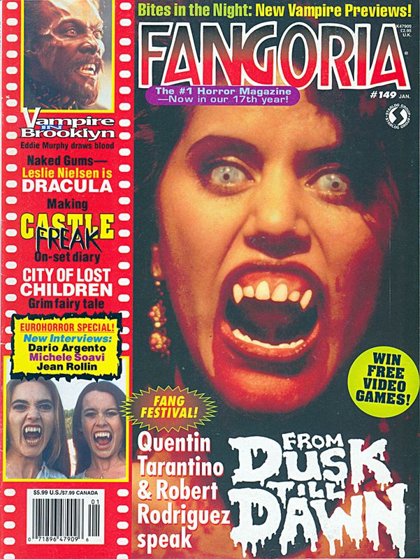 FANGORIA magazine side cover Issue 149 January/February 1996