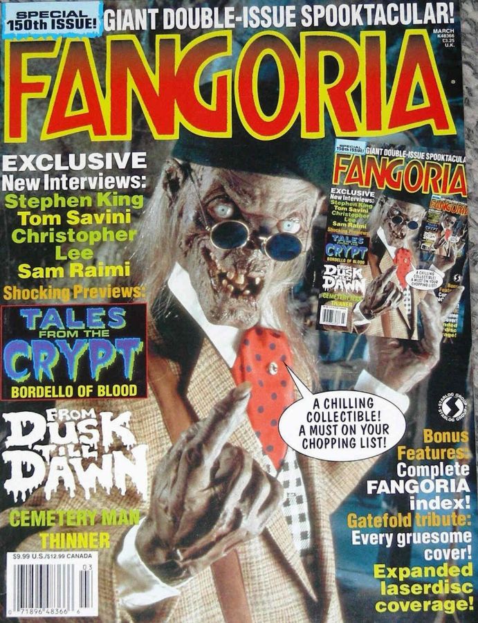 FANGORIA magazine side cover Issue 150 March 1996