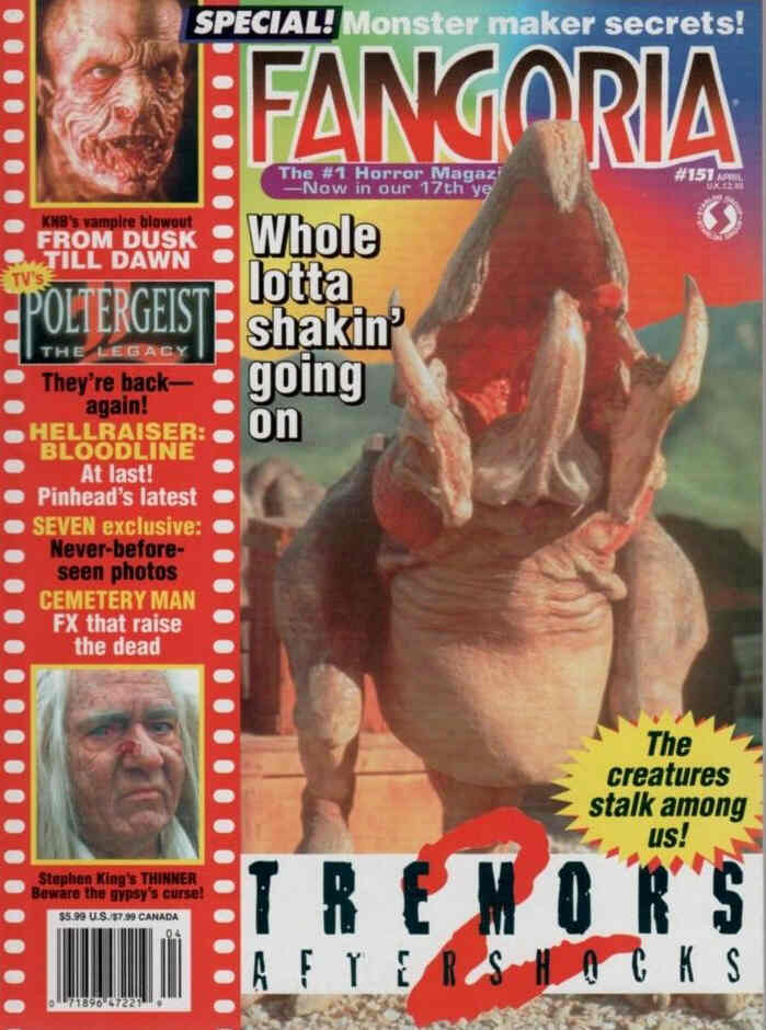 FANGORIA magazine side cover Issue 151 April 1996