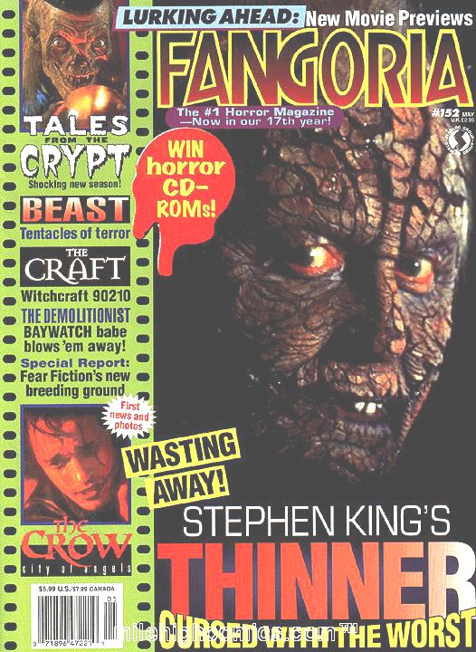 FANGORIA magazine side cover Issue 152 May 1996