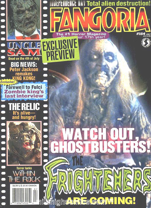 FANGORIA magazine side cover Issue 154 July 1996