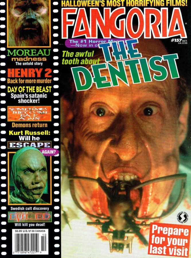FANGORIA magazine side cover Issue 157 October 1996