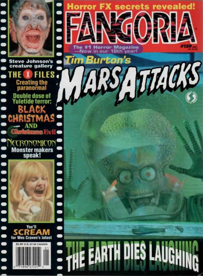 FANGORIA magazine side cover Issue 159 January/February 1997
