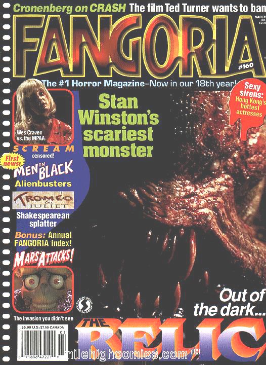 FANGORIA magazine side cover Issue 160 March 1997