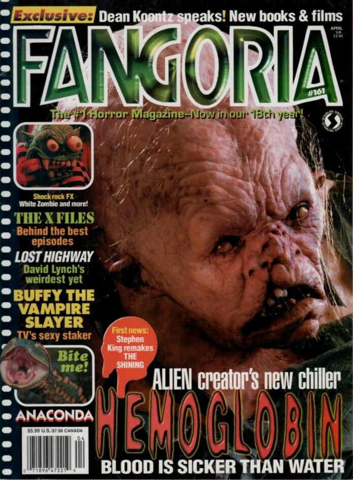 FANGORIA magazine side cover Issue 161 April 1997