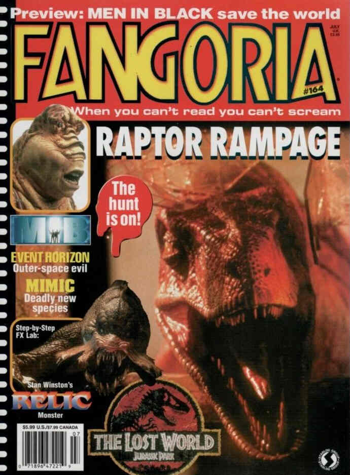 FANGORIA magazine side cover Issue 164 July 1997