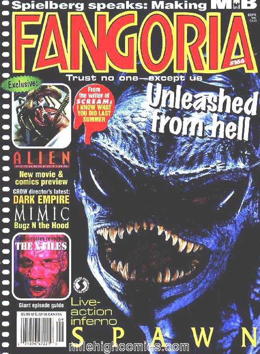 FANGORIA magazine side cover Issue 166 September 1997