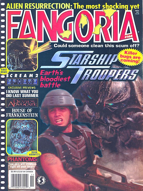FANGORIA magazine side cover Issue 168 November 1997