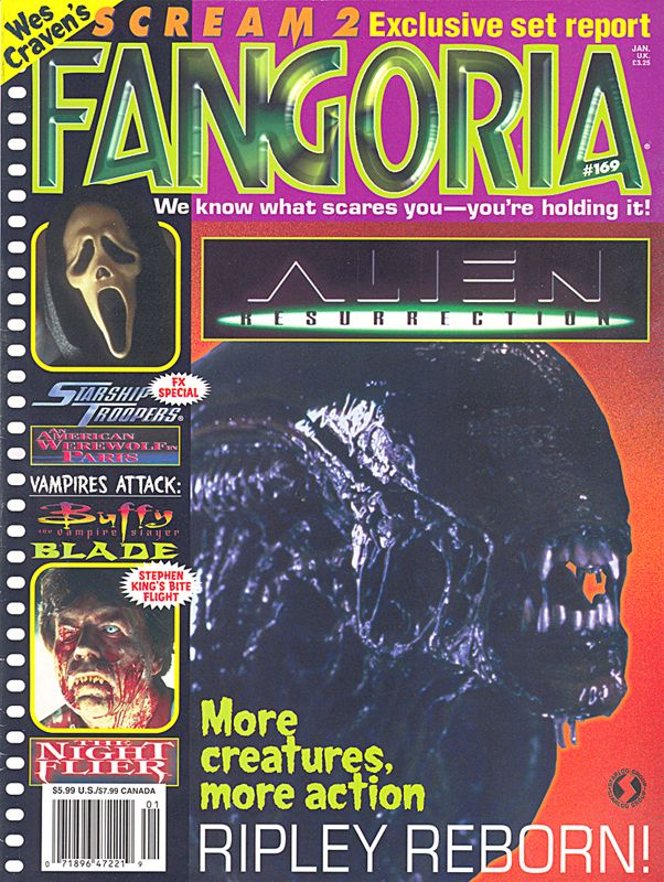 FANGORIA magazine side cover Issue 169 January/February 1998