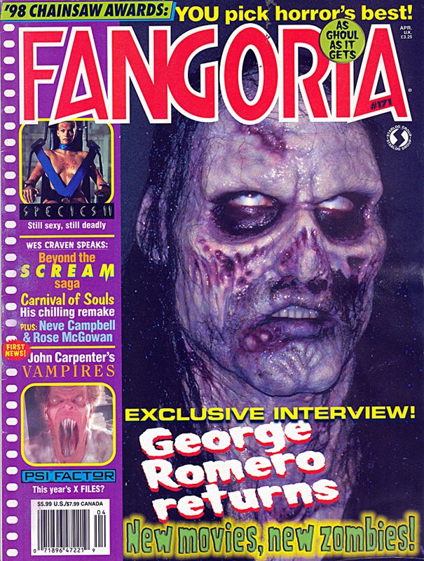 FANGORIA magazine side cover Issue 171 April 1998