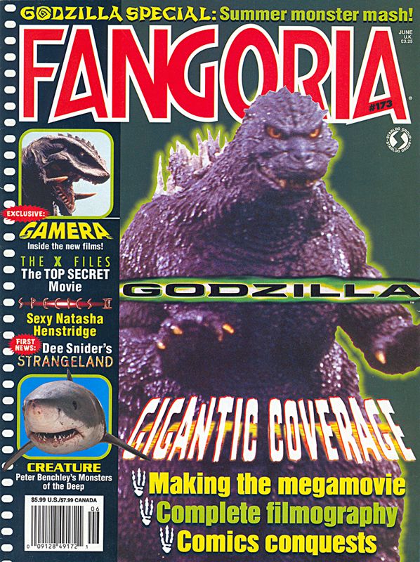 FANGORIA magazine side cover Issue 173 June 1998