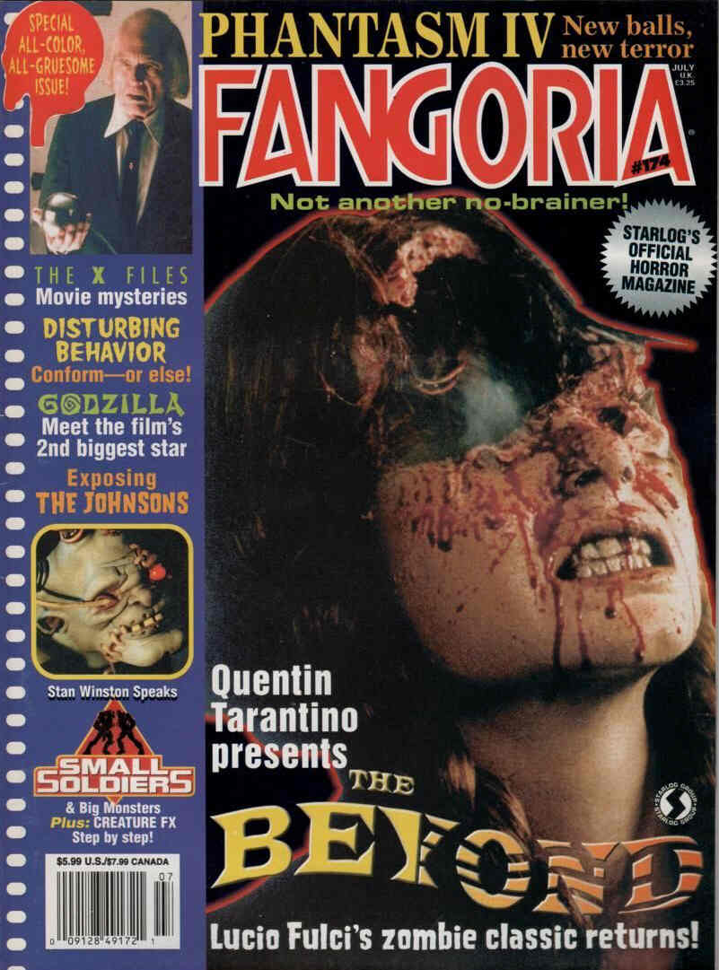 FANGORIA magazine side cover Issue 174 July 1998