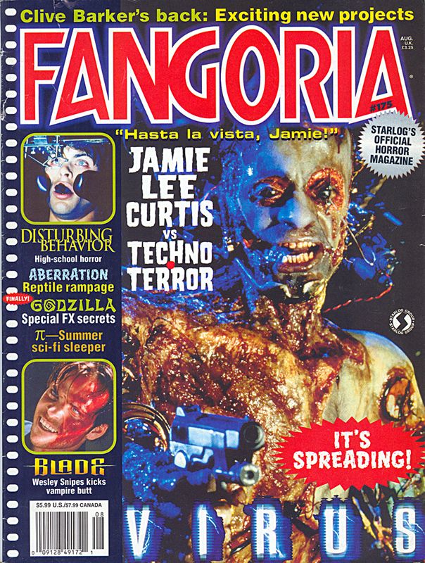 FANGORIA magazine side cover Issue 175 August 1998